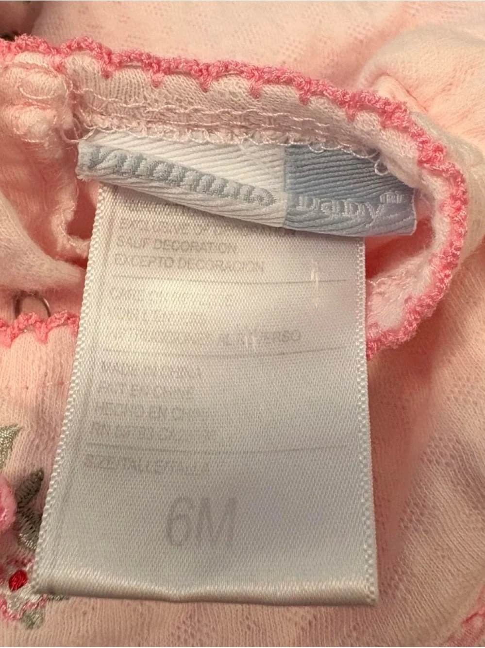 Vintage Vitamin Baby Pink Floral Two-Piece outfit set